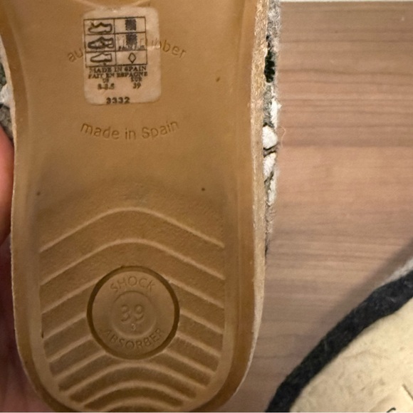 Taos Woolderness 2 Slipper Clog Wool Supportive Gray Floral Embroidery Size 8 - Picture 7 of 7